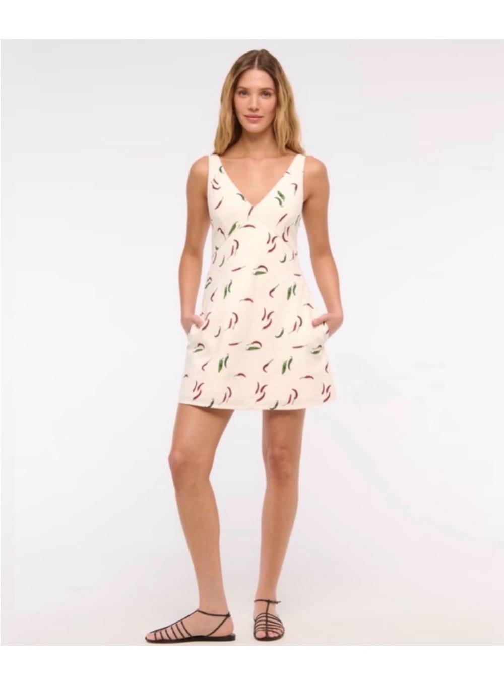 Abercrombie & Fitch Chili 🌶️ Pepper 🌶️ Print Dress Size Large Tall
